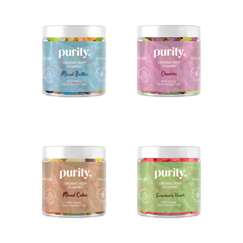 Purity 300mg Full-Spectrum CBD Vegan Gummies 150g