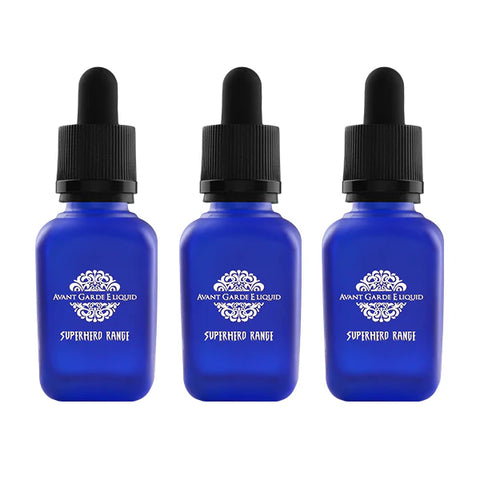0mg Avant Garde E-liquid Superhero Range Range Glass Shortfill 30ml (Various VG/PG) (BUY 1 GET 1 FREE)
