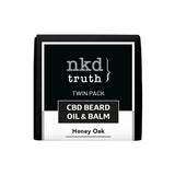 NKD 150mg CBD Twin Pack Honey Oak Beard Oil and balm