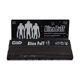 Alien Puff 1 1/4 Size Black Rolling Papers 25 Booklets (HP2125)