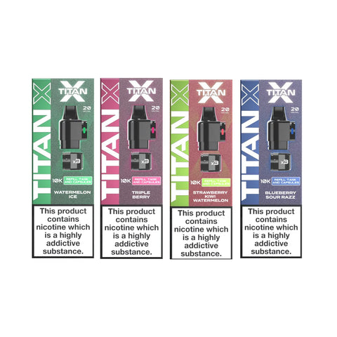 20mg Titan X 10k Puff Prefilled Pods