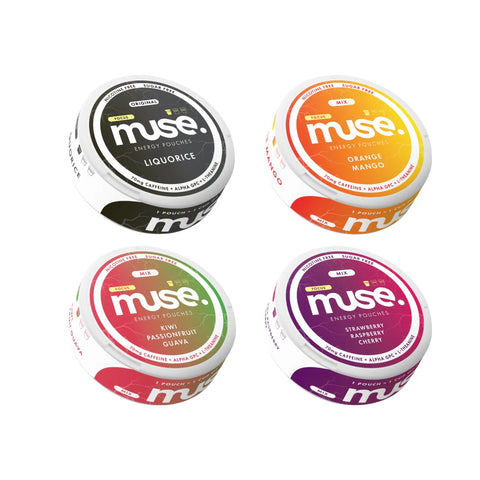 70mg Muse Focus Energy Pouches (UK Made) - 20 Pouches